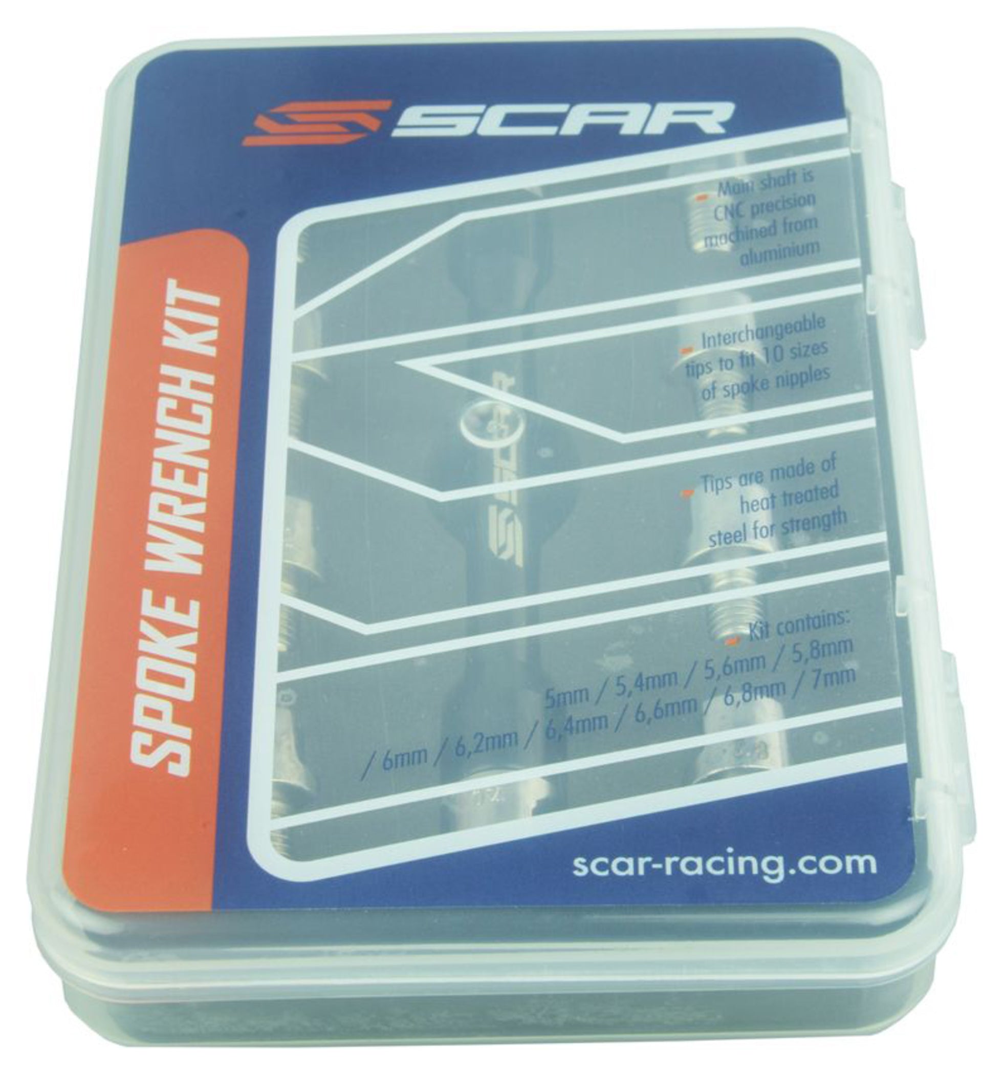 Set Chei Spițe SCAR - Aluminiu CNC, 10 Capete Interșanjabile