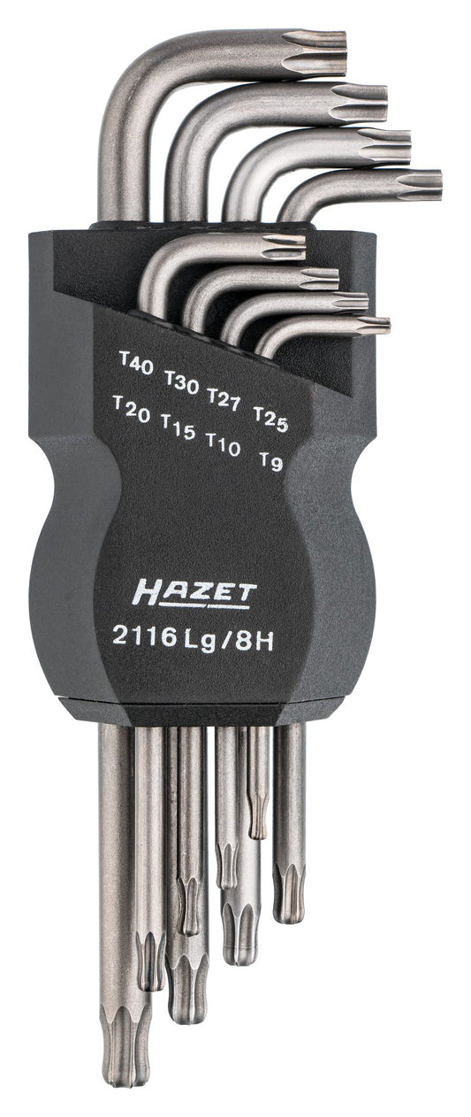 Set Chei Torx HAZET cu Cap Sferic, 8 Piese - Made in Germany