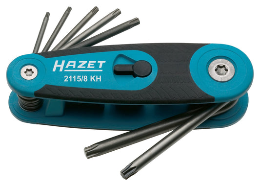 Set Chei Torx Pliabile HAZET - 8 Piese, Compact