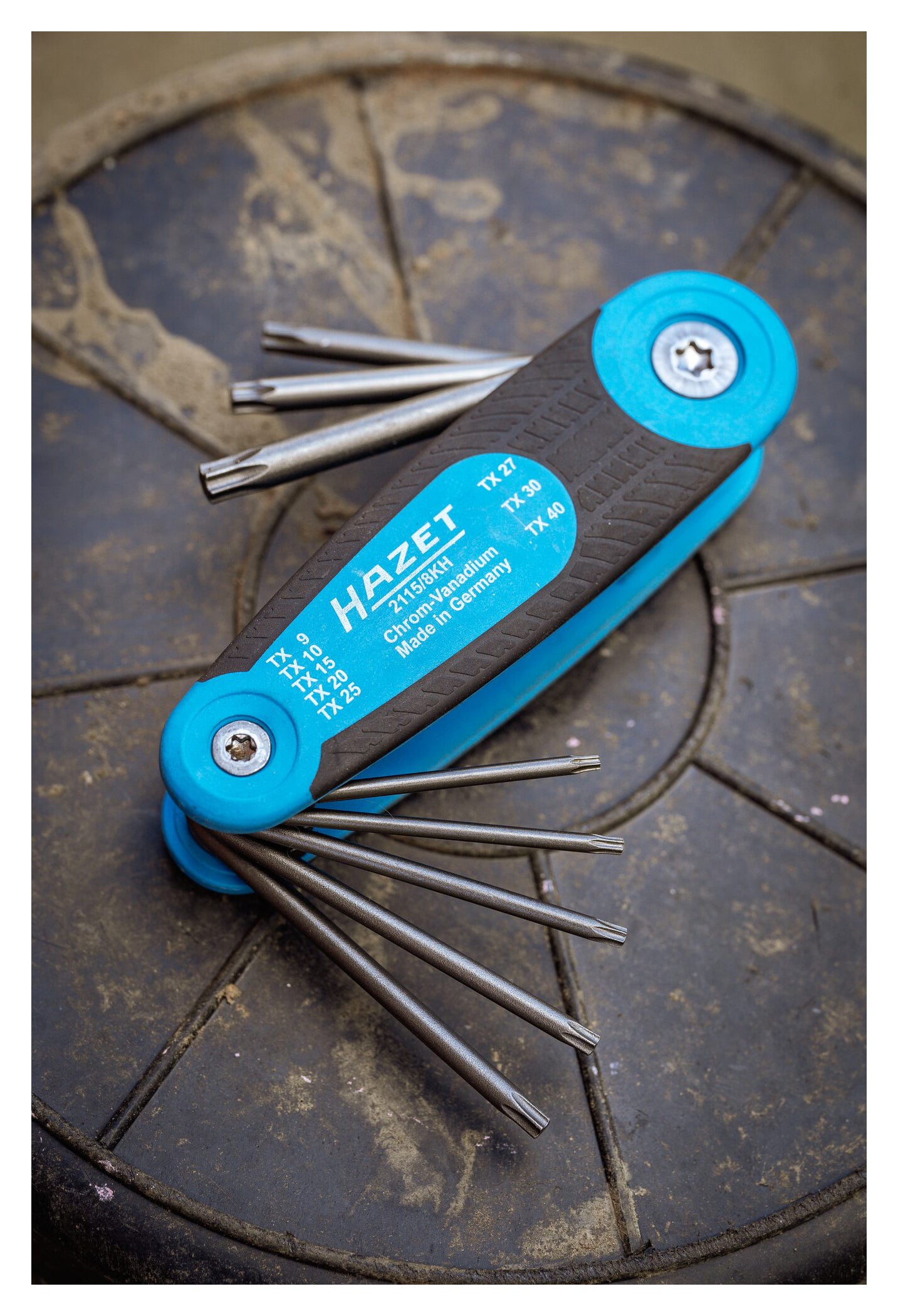 Set Chei Torx Pliabile HAZET - 8 Piese, Compact