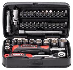 Set Chei Tubulare 38 piese Rothewald - Crom-Vanadiu, Compact