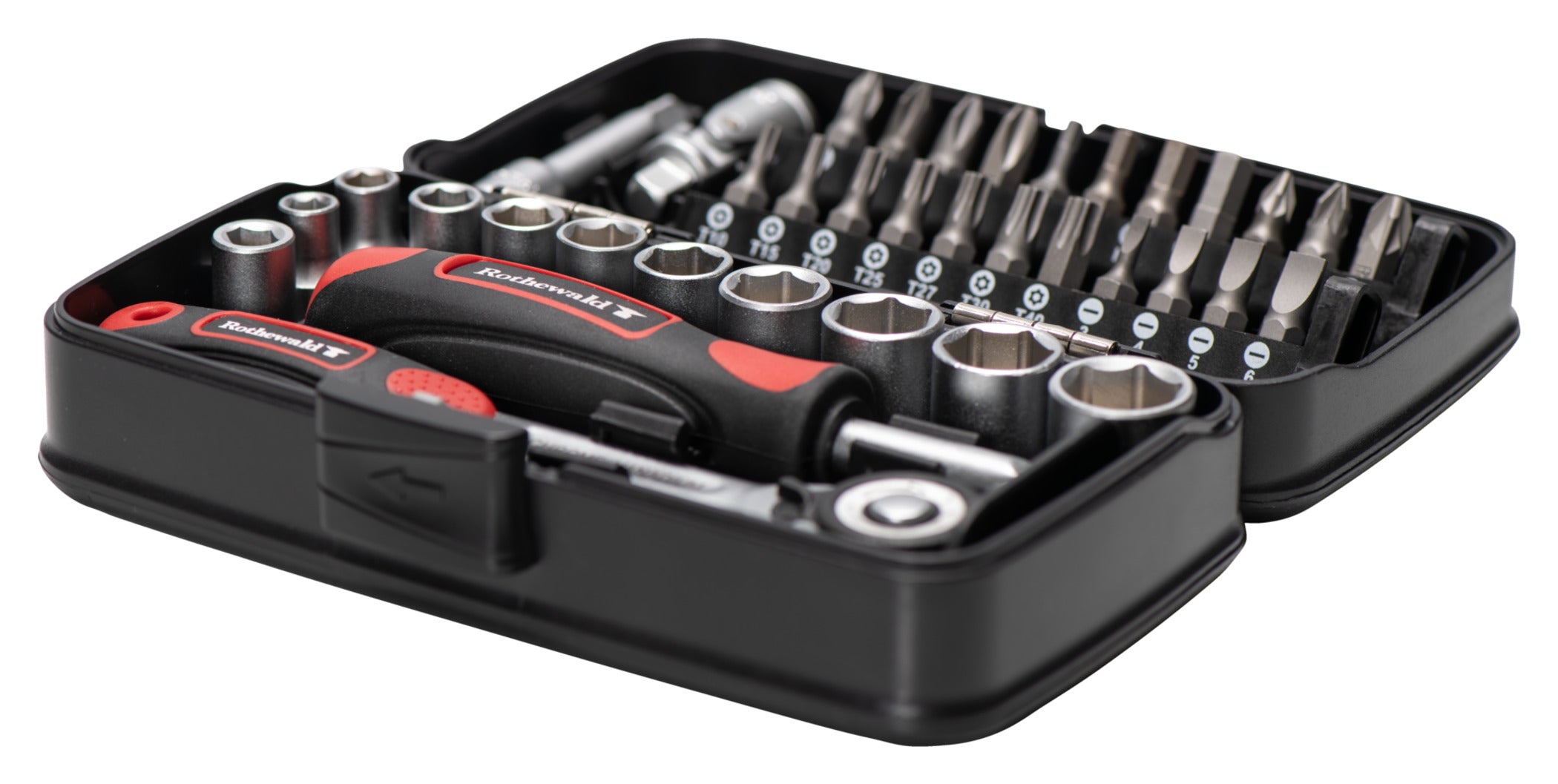 Set Chei Tubulare 38 piese Rothewald - Crom-Vanadiu, Compact