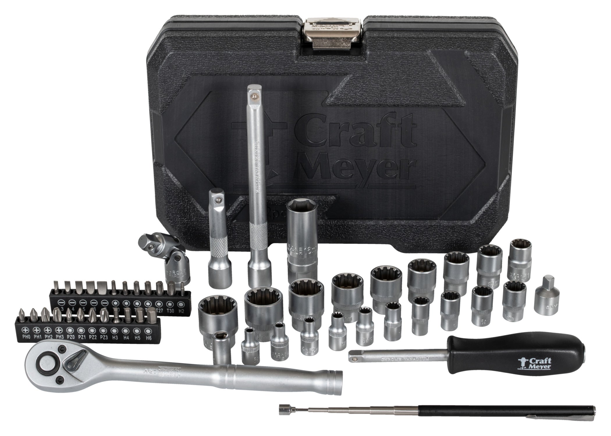 Set Chei Tubulare 52 piese Craft-Meyer - Metric & Inch