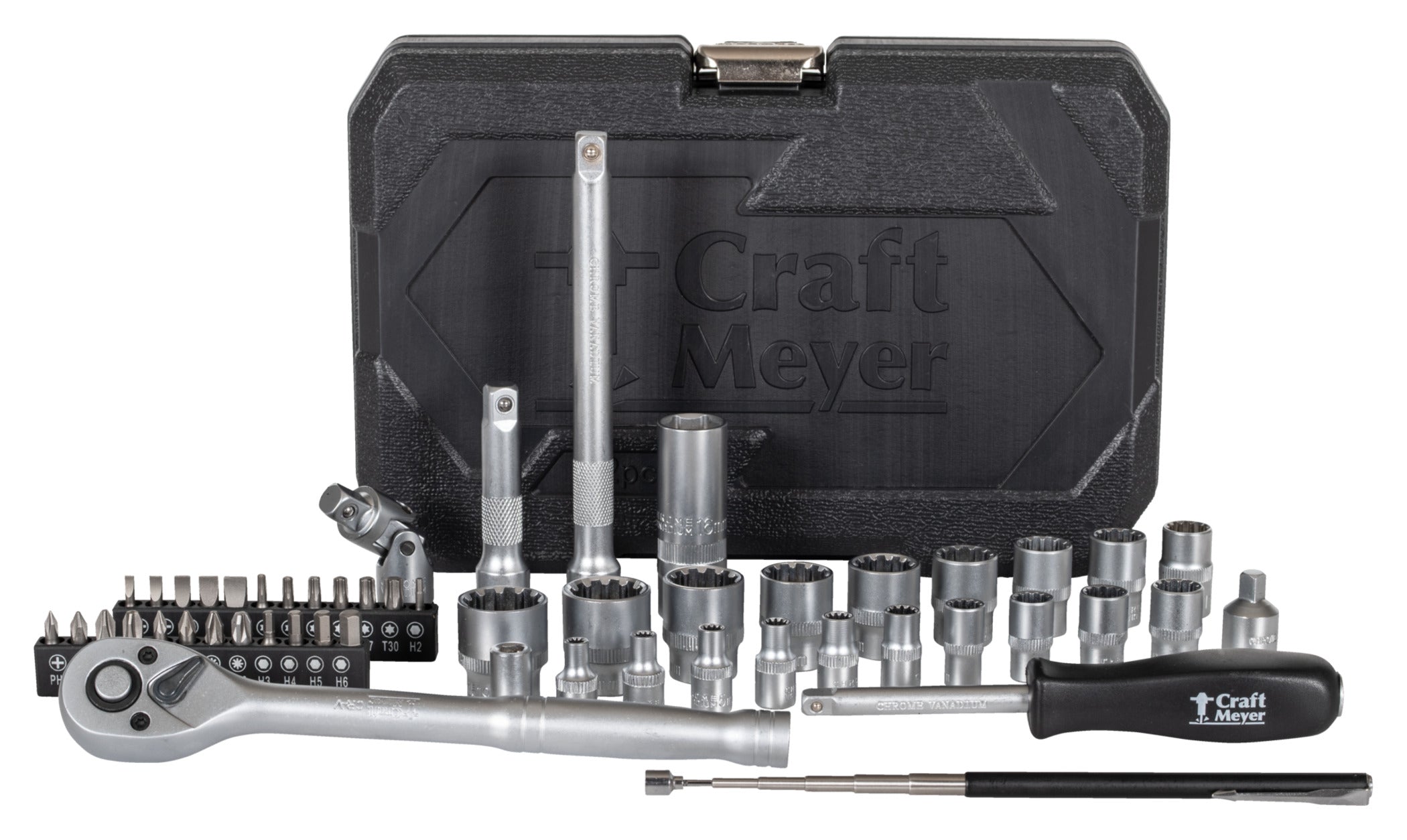 Set Chei Tubulare 52 piese Craft-Meyer - Metric & Inch