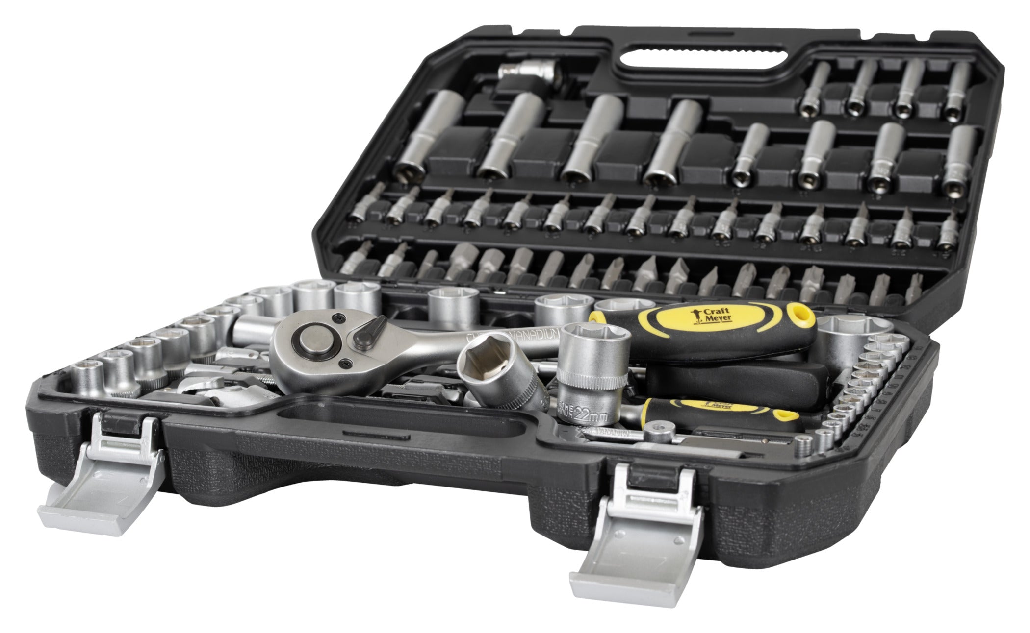 Set Chei Tubulare 94 piese Craft-Meyer - Crom-Vanadiu, Flanc-Grip