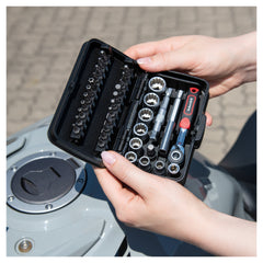 Set Chei Tubulare cu Biți 1/4" Rothewald - 35 Piese, Compact