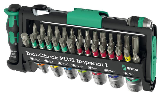 Set Chei Tubulare și Biți Tool-Check Plus Imperial 1 Wera - 39 Piese Compact