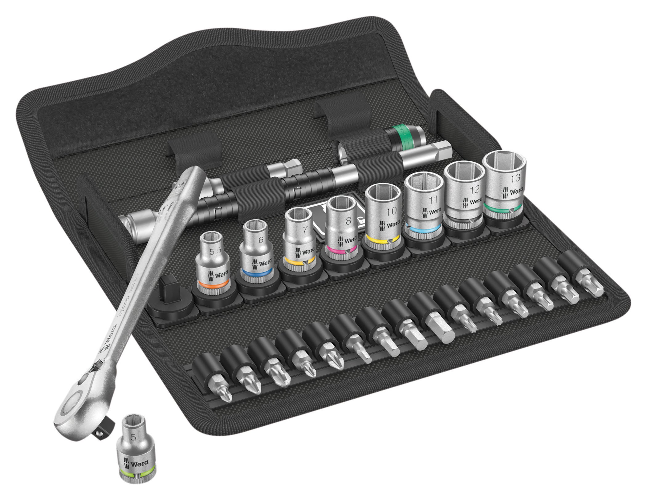 Set Chei Tubulare Wera Zyklop Metal 8100 SA 8 - 28 piese