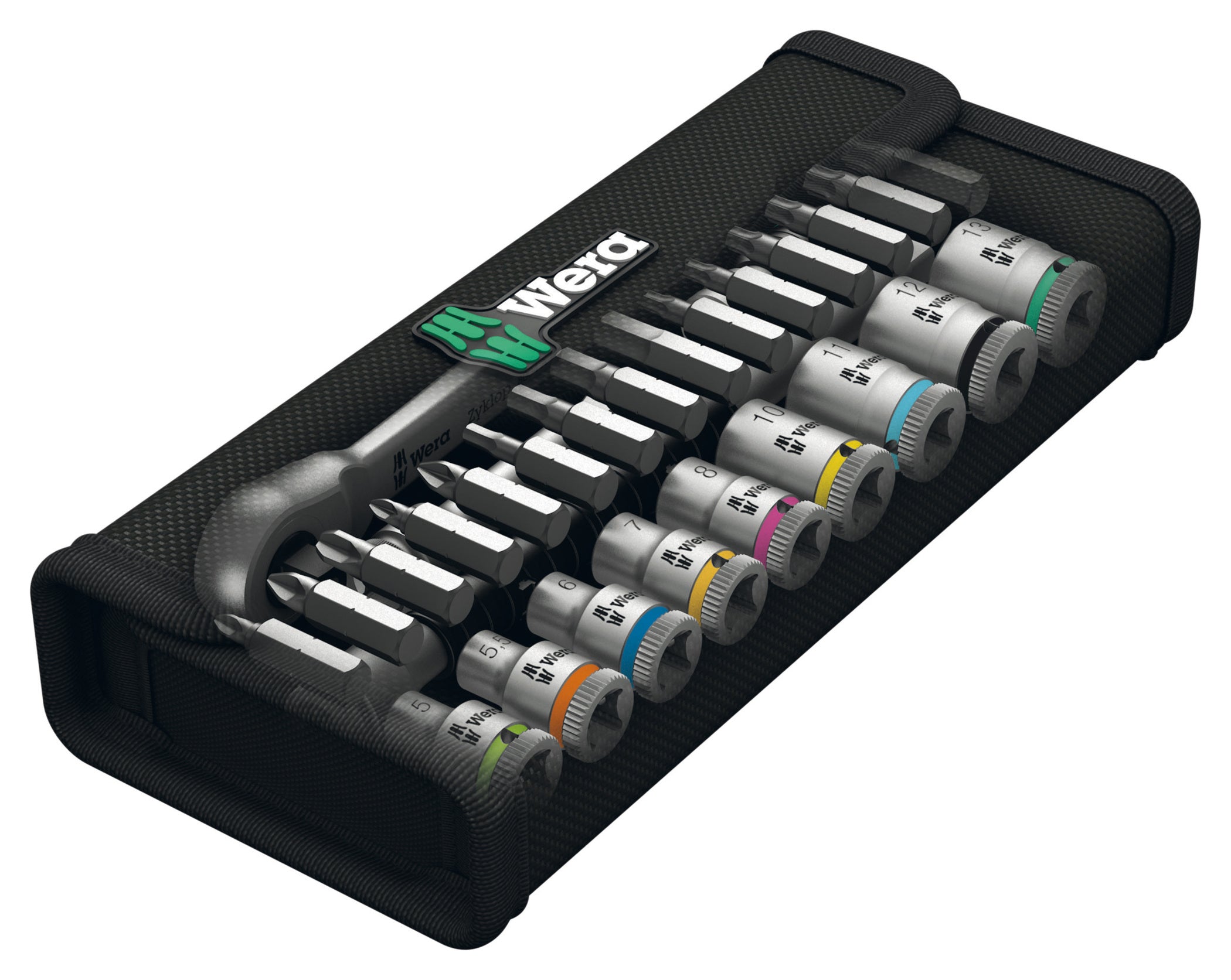 Set Chei Tubulare Wera Zyklop Metal 8100 SA 8 - 28 piese