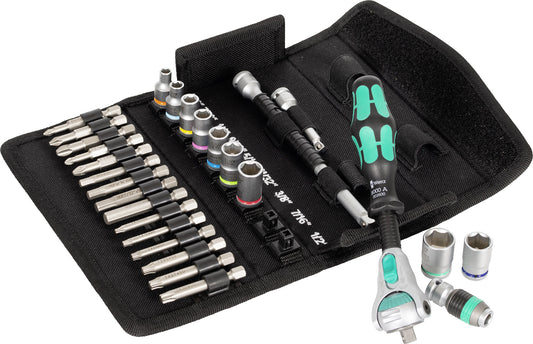 Set Chei Tubulare Zyklop Speed Wera - 28 piese, Rapiditate