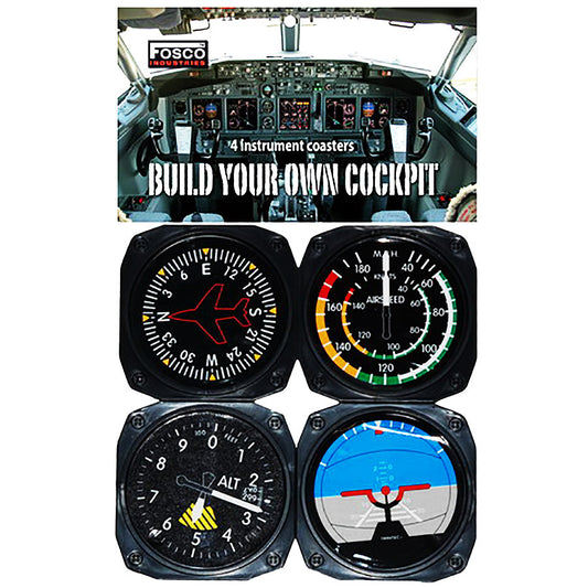 Set Coastere Cockpit Negru - Stil Tactic Adevărat
