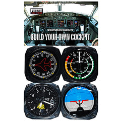 Set Coastere Cockpit Negru - Stil Tactic Adevărat