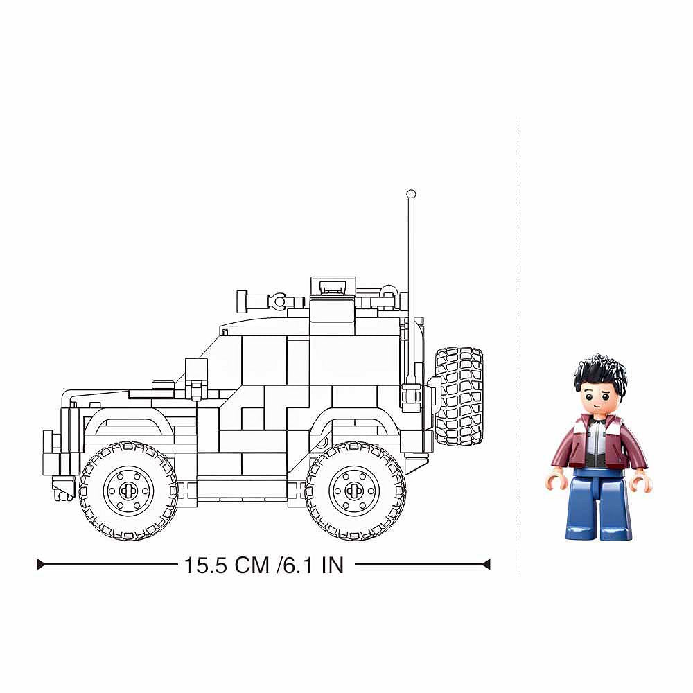 Set Construcție American SUV Bronx M38-B1013 Sluban - Aventura Tactica