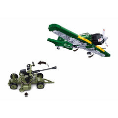 Set Construcție Aviație Sluban A6M Zero WWII - Recrează Legenda
