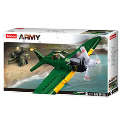 Set Construcție Aviație Sluban A6M Zero WWII - Recrează Legenda