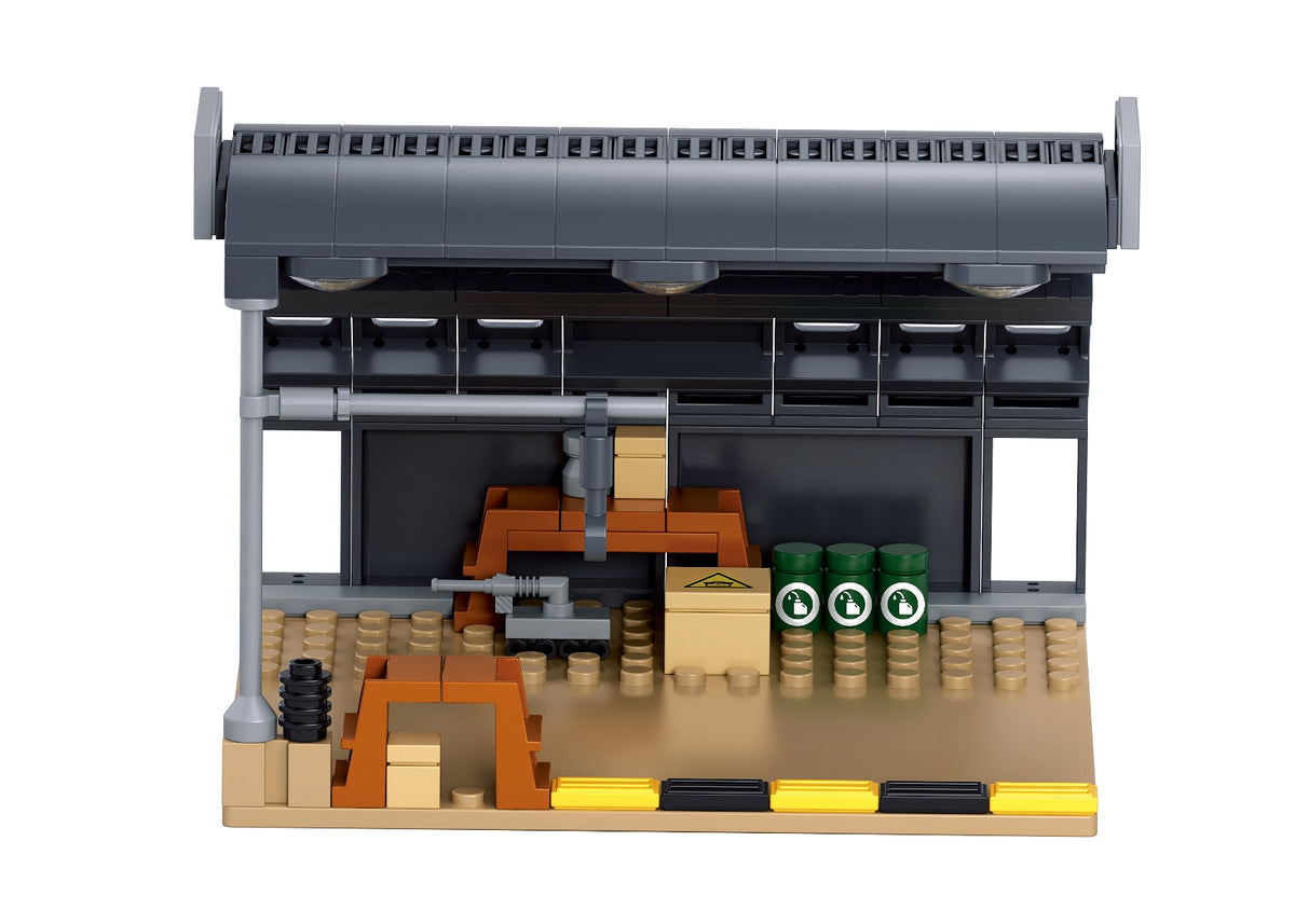 Set de Construcție Hangar Sluban M38-B1623 – 142 Piese, Scară 1:72 - poza 2