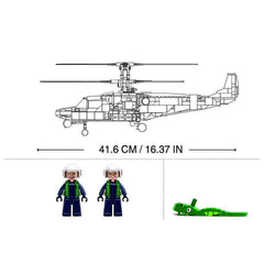 Set Construcție KA-52S Gunship M38-B1138 Sluban - Dominația Aeriană la Îndemâna Ta