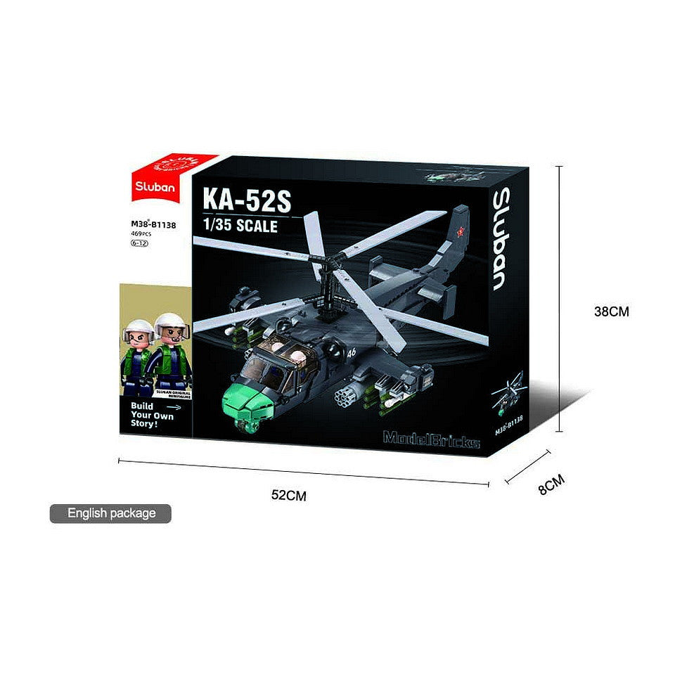 Set Construcție KA-52S Gunship M38-B1138 Sluban - Dominația Aeriană la Îndemâna Ta