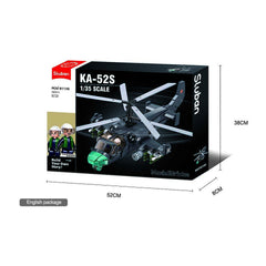 Set Construcție KA-52S Gunship M38-B1138 Sluban - Dominația Aeriană la Îndemâna Ta