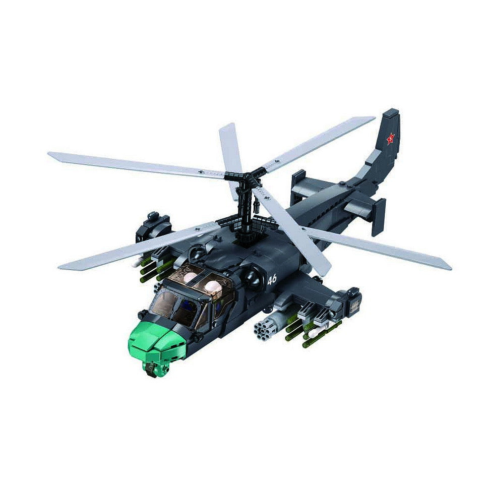Set Construcție KA-52S Gunship M38-B1138 Sluban - Dominația Aeriană la Îndemâna Ta
