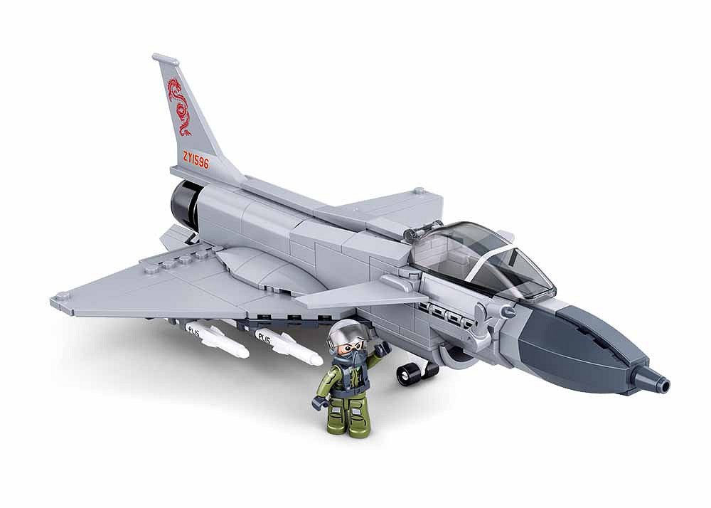 Set de Construcție Avion J-10CS Sluban Army – 211 Piese, Scară 1:55 - poza 2