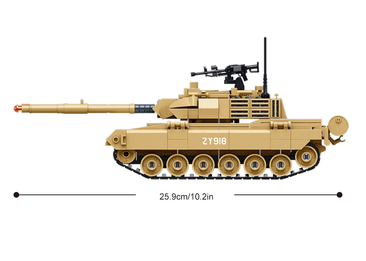 Set de Construcție Tanc Type 15 Lichte Sluban M38-B1577 – 411 Piese, Scară 1:45 - poza 6