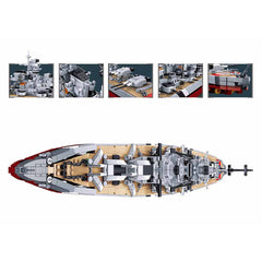 Set Construcție Sluban Bismarck Battleship 2 in 1 - Dominația Navală la Degetele Tale