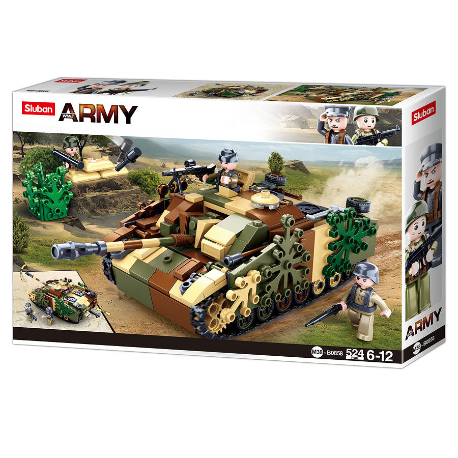 Set Construcție Sluban Camouflages Tank M38-B0858 - Recreează Bătălii Legendare