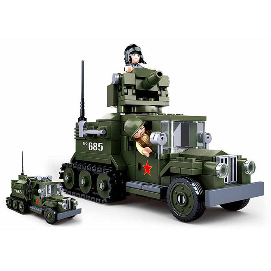 Set Constructie Sluban M38 Half-track WWII Allied - Conectează-te cu Istoria