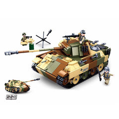 Set Construcție Sluban Medium German Tank - Revivește Forța WWII
