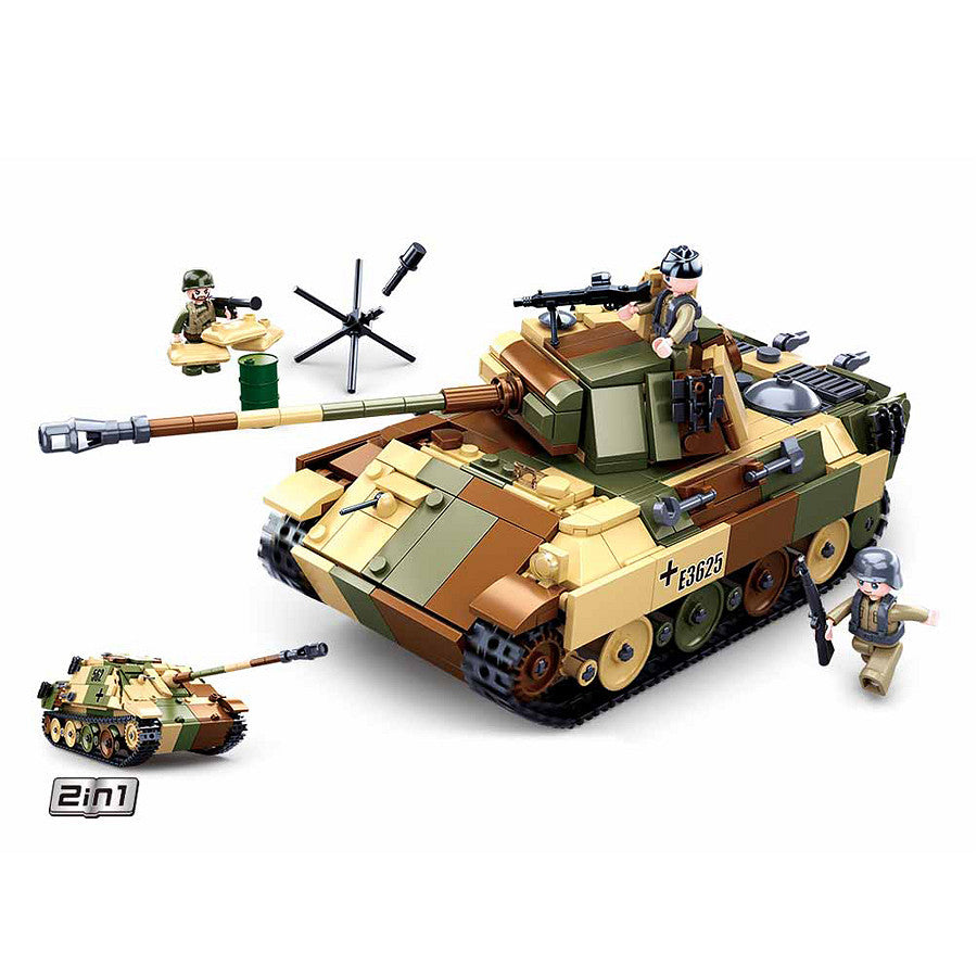 Set Construcție Sluban Medium German Tank - Revivește Forța WWII