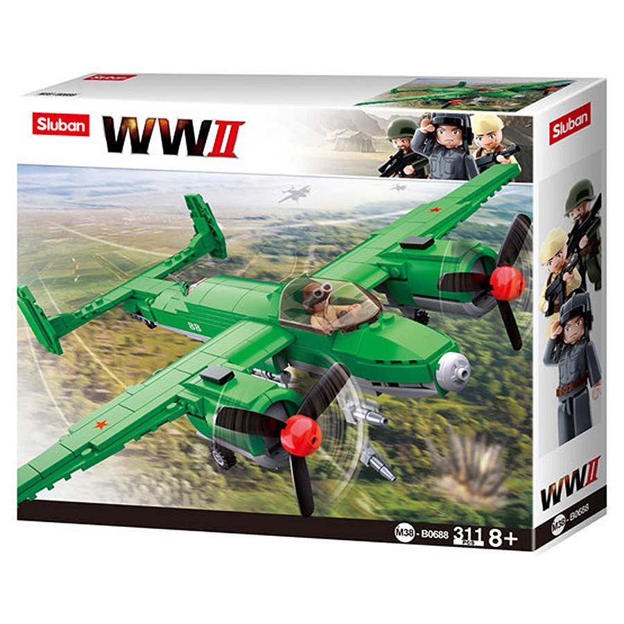 Set Construcție Sluban WWII Allied Bomber - Realism Istoric Superior