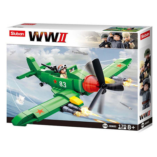 Set Construcție Sluban WWII Allied Ground-Attack Aircraft Multi - Construiește Legende Aeriene