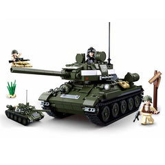 Set Construcție Sluban WWII Allied tank hunter M38-B0689 - Fidelitate Istorică