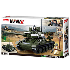 Set Construcție Sluban WWII Allied tank hunter M38-B0689 - Fidelitate Istorică
