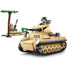 Set Construcție Sluban WWII Tanc German M38-B0691 - Realism Istoric
