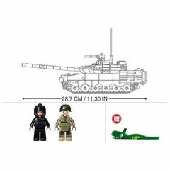 Set Construcție T-80 Tank M-38 B1178 Sluban - Asamblează Puterea Blindată