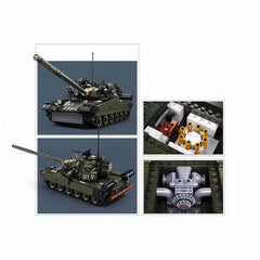Set Construcție T-80 Tank M-38 B1178 Sluban - Asamblează Puterea Blindată