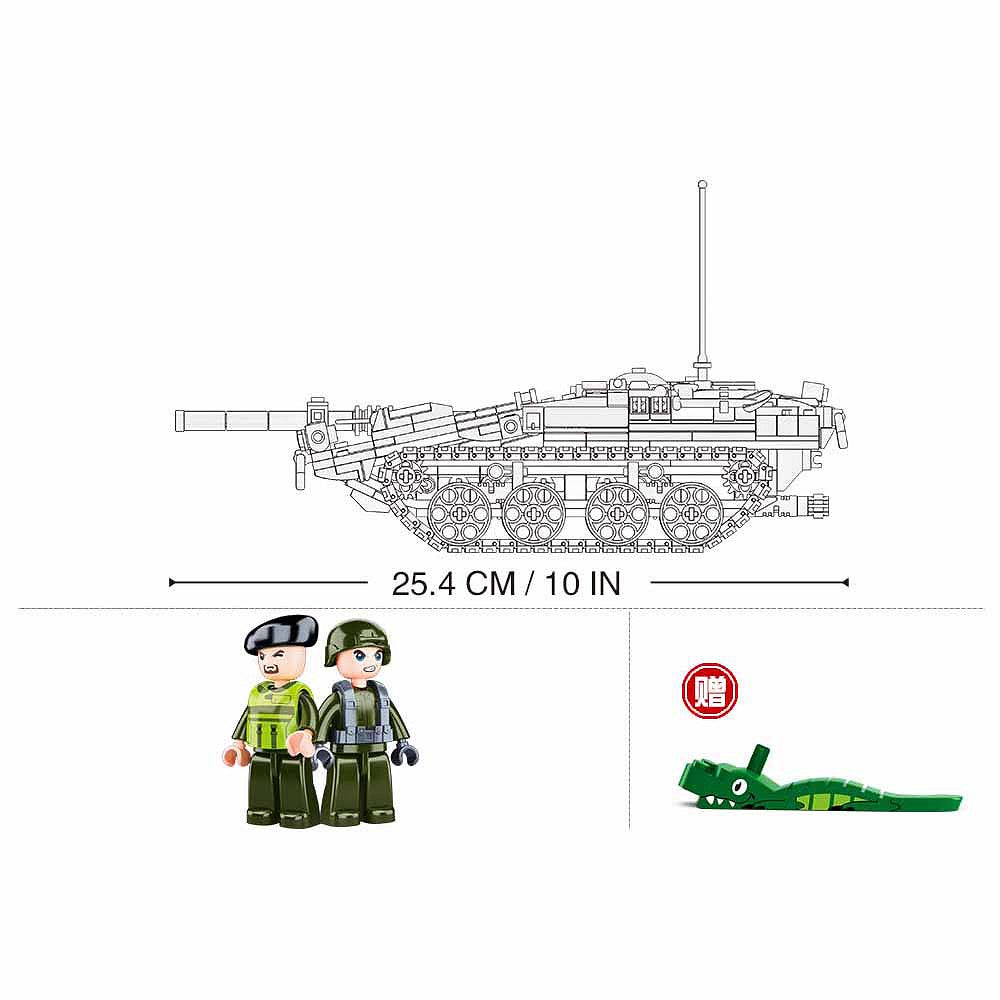 Set Construcție Tanc STRV103 Sluban - Precizie Militară, Experiență Epică