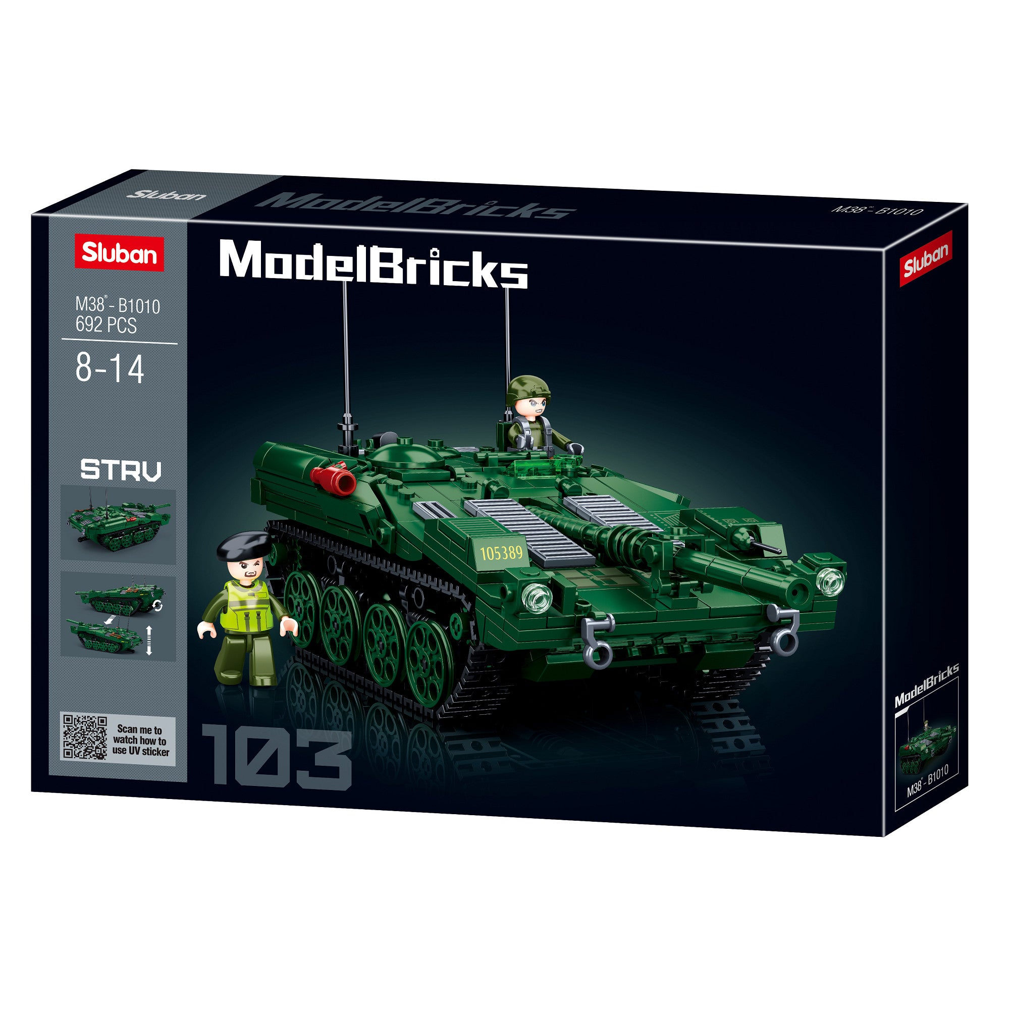 Set Construcție Tanc STRV103 Sluban - Precizie Militară, Experiență Epică