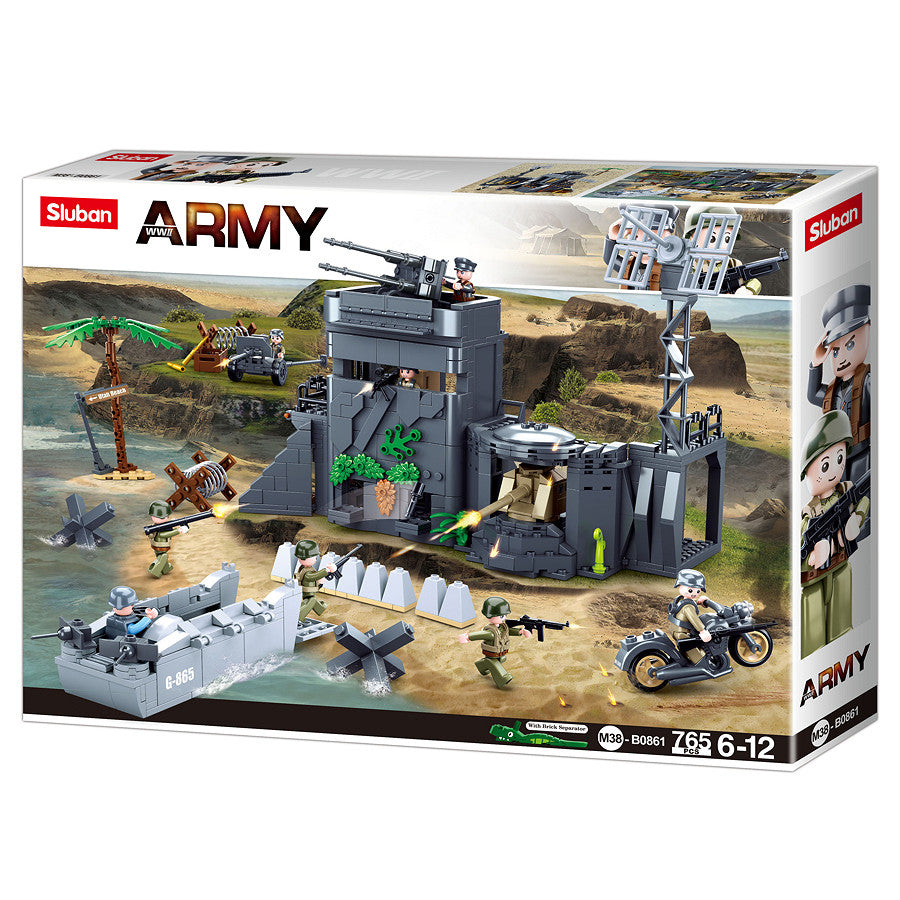 Set Construcție The Atlantic Wall M38-B0861 #16114 Sluban - Recreare Autentică Bătălii WWII