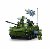 Set de Construcție Vehicul Blindat BMD-2S Sluban – 530 Blocuri, 2 în 1 - poza 3