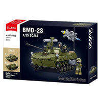 Set de Construcție Vehicul Blindat BMD-2S Sluban – 530 Blocuri, 2 în 1 - poza 5
