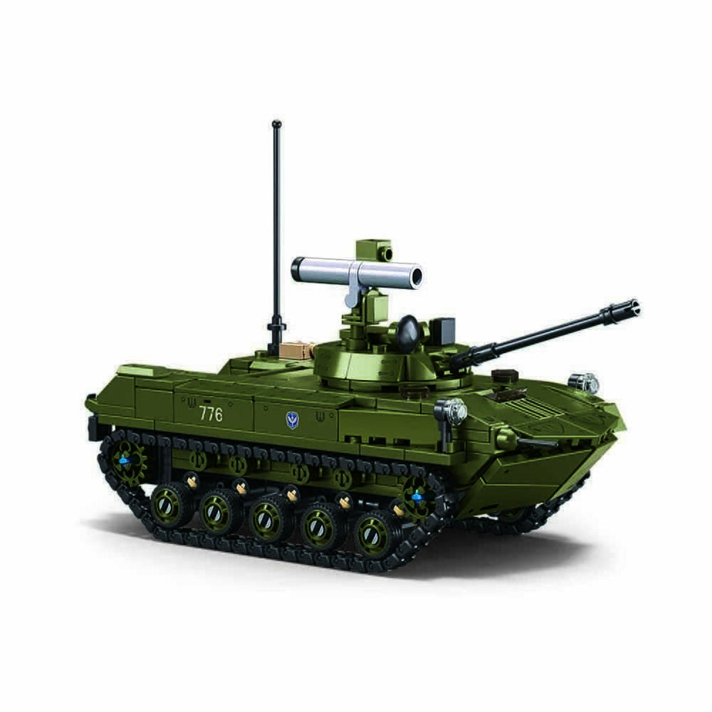Set de Construcție Vehicul Blindat BMD-2S Sluban – 530 Blocuri, 2 în 1 - poza 1