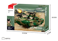 Set de Construcție Vehicul de Luptă ZBD-04AS Sluban – 385 Piese, Scară 1:44 - poza 9