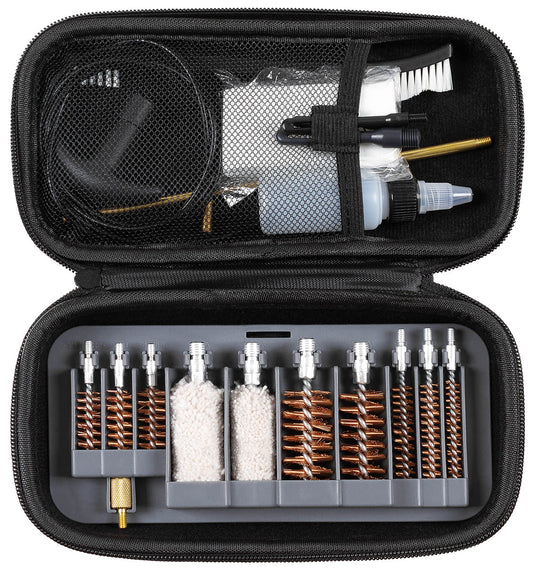 Set Curățare Armă Multicalibru MFH - 8 Perii Bronz, Etui
