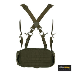 Set Curea Tactică cu Suspensie Cordura Verde military-shop.ro - Suport Fără Egal