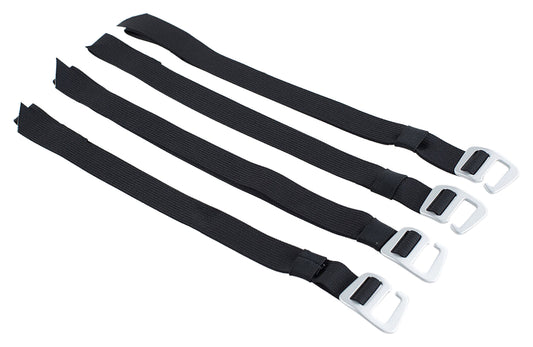 Set Curele Fixare Legend Gear - Universal, Negru/Argintiu