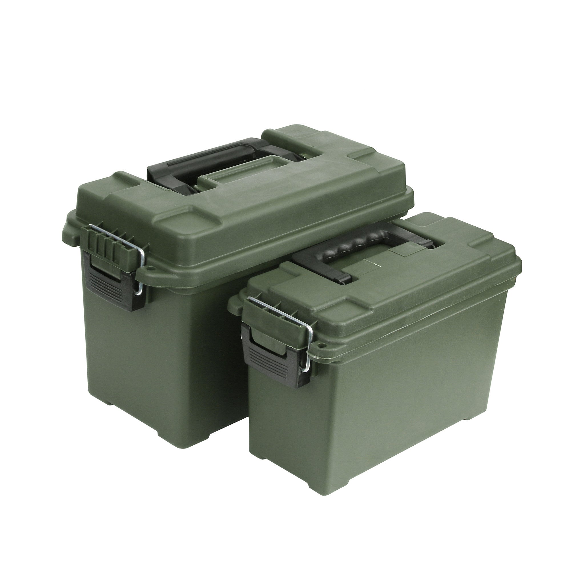 Set Cutii Depozitare Munitie Plastic Verde - Păstrează Esențialul Protejat