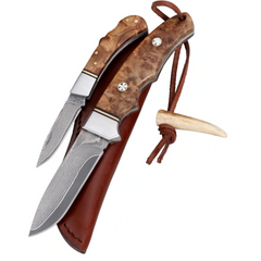Set Cuțite Damasc Parforce Frankonia - Mâner Lemn, Eleganță Pescuit - 1